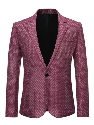 Blzaers Casual Slim One Button Lazer Masculino