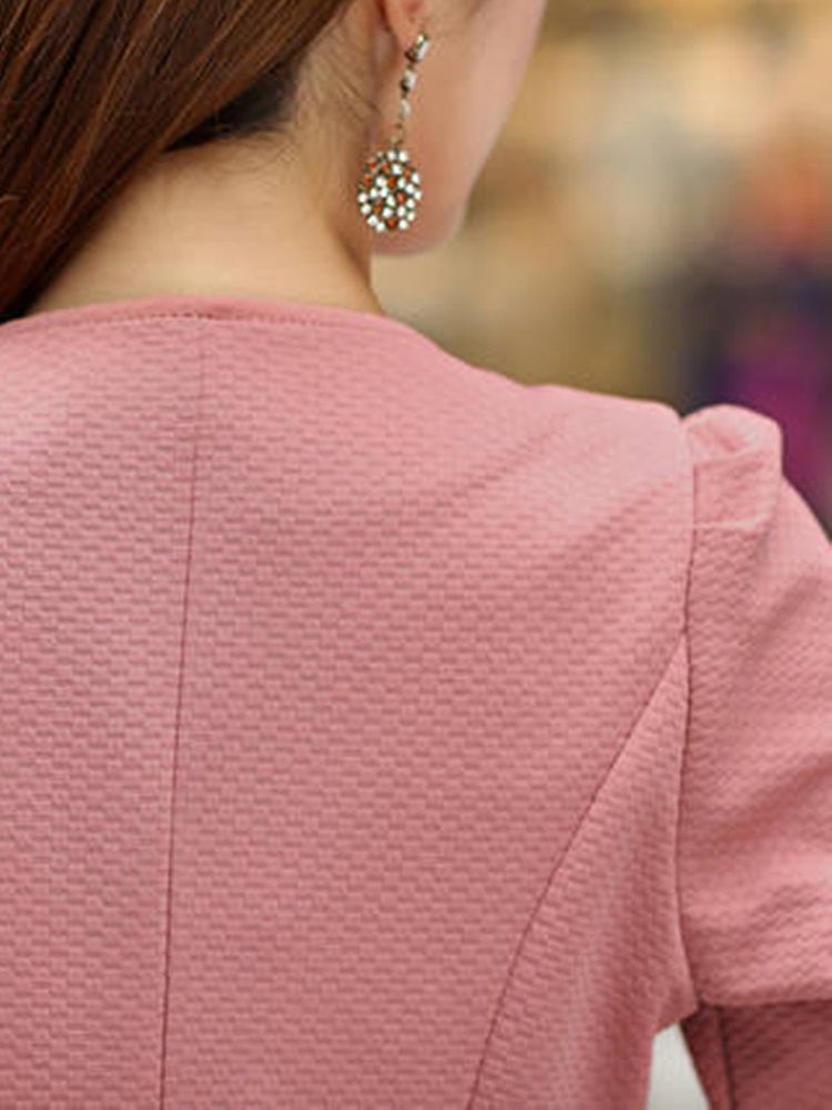 Cardigan Fancy Blazer Feminino Retro Slim Double-breasted