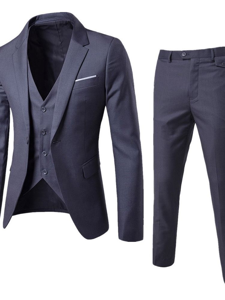 Colete Terno Masculino Simples Coreano