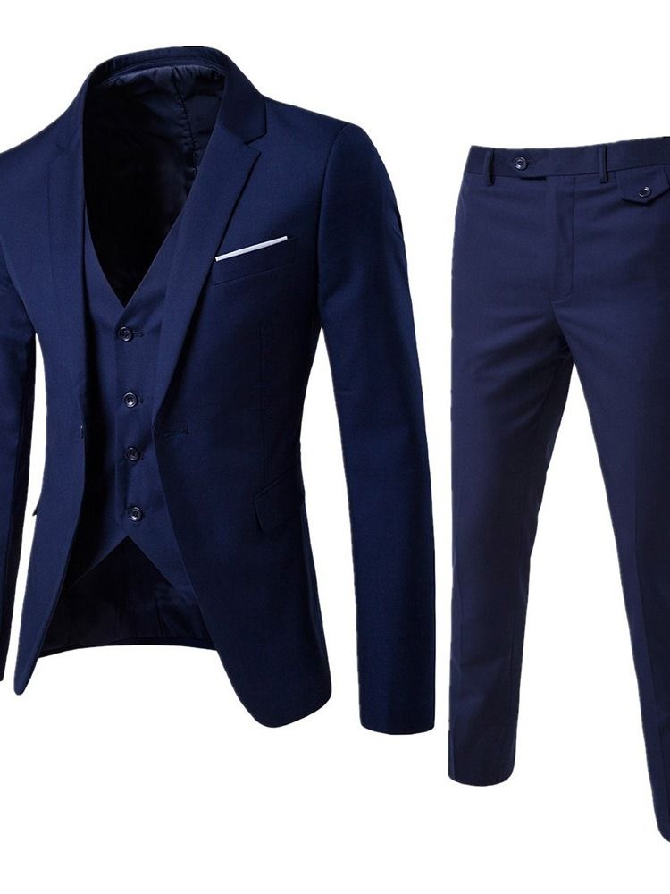 Colete Terno Masculino Simples Coreano