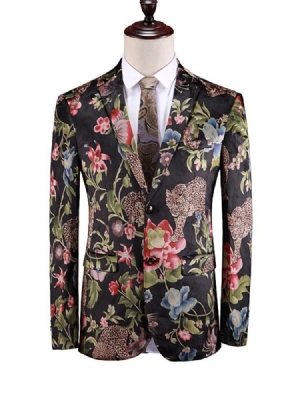 Imprimir Animal Blazer Masculino Com Seios Únicos