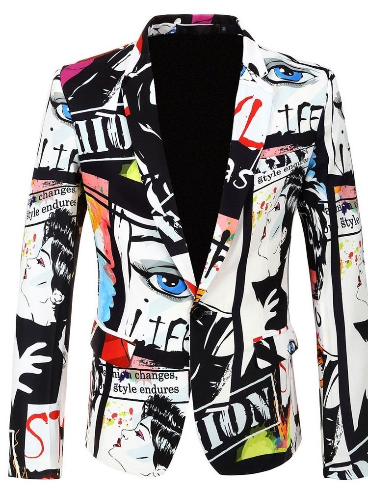 Imprimir Blazers Homens Blazers De Cores Da Moda