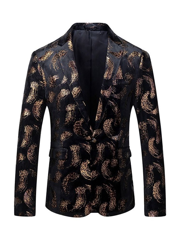 Terno Masculino Com Lapela Entalhada Moda E Lazer Um Botão