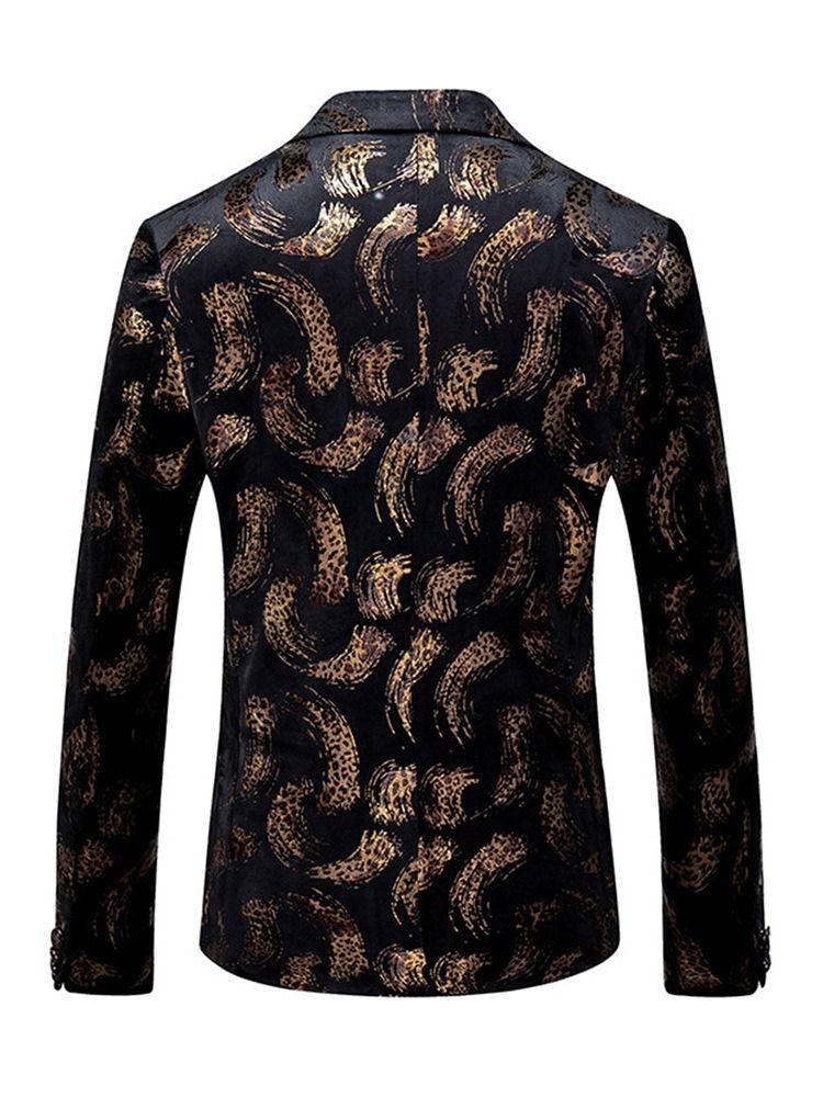 Terno Masculino Com Lapela Entalhada Moda E Lazer Um Botão