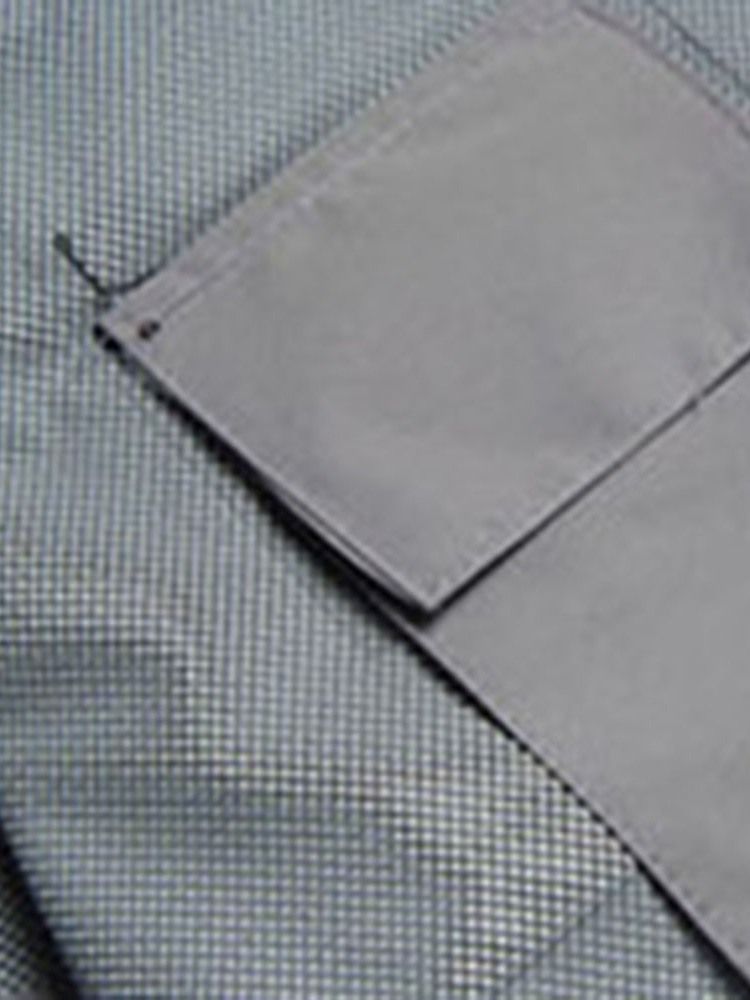 Zipper Color Block Com Decote Em V Colete Casual Masculino
