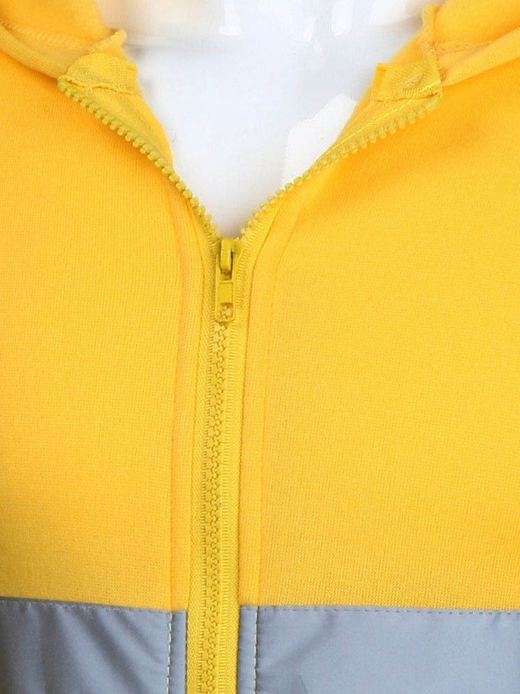 Cardigan Patchwork Color Block Loose Style Hoodies Masculinos