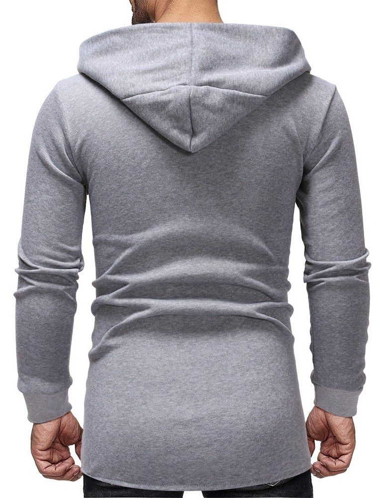 Cardigan Patchwork Thick Casual Masculino Hoodies Slim