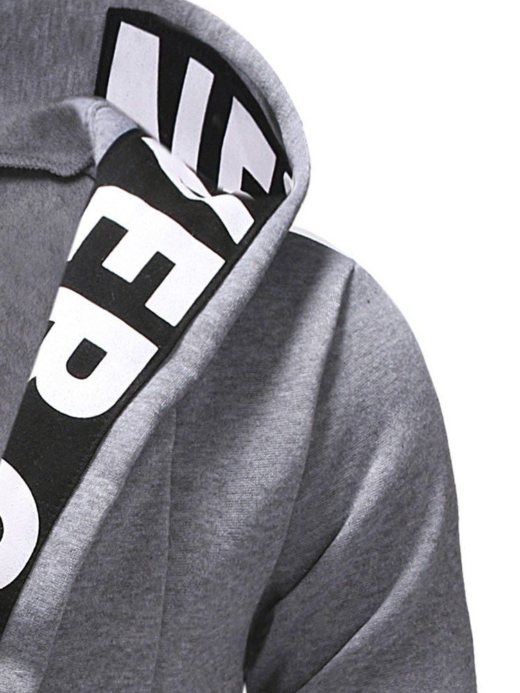 Cardigan Patchwork Thick Casual Masculino Hoodies Slim