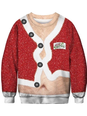 Christmas Color Block Casual Masculino Hoodies