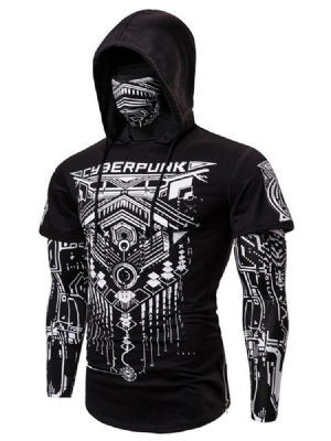 Color Block Cardigan Print Pulôver Casual Masculino Hoodies