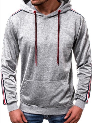 Color Block Pocket Loose Hoodies Masculinos