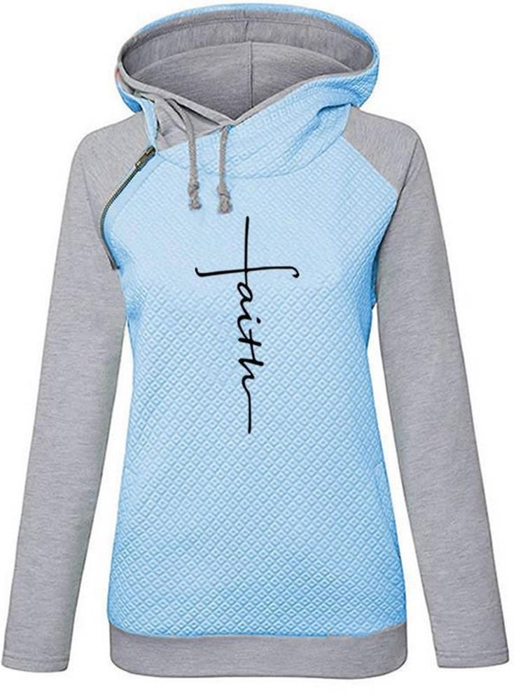 Mangas Raglan Femininas Com Estampa Carta De Moletons De Inverno Com Capuz
