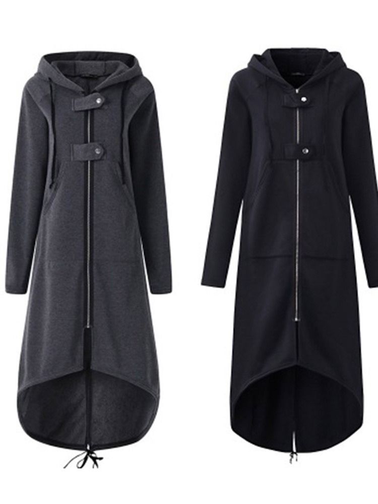 Moletom Assimétrico Regular De Outono Feminino Regular
