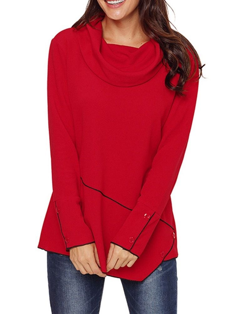 Moletom Com Capuz Feminino Liso Regular De Comprimento Médio