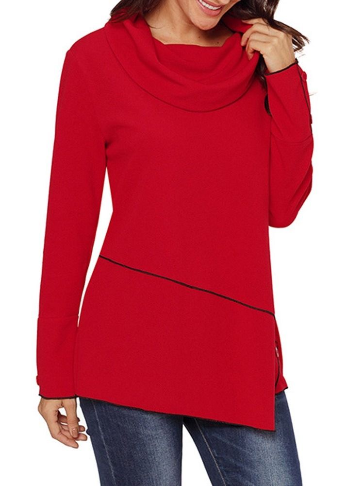 Moletom Com Capuz Feminino Liso Regular De Comprimento Médio