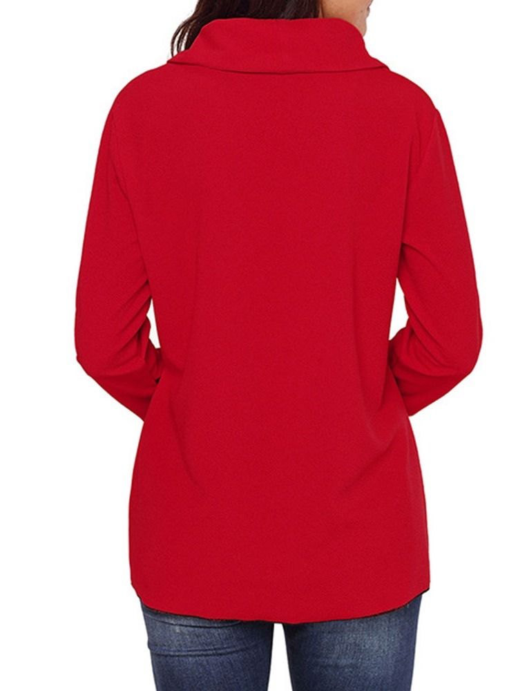 Moletom Com Capuz Feminino Liso Regular De Comprimento Médio