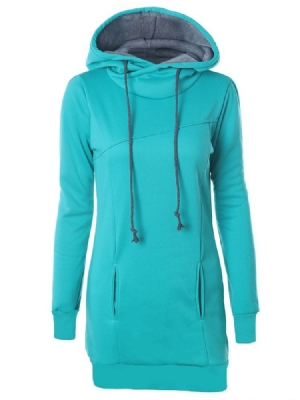 Moletom Simples Regular De Comprimento Médio Feminino