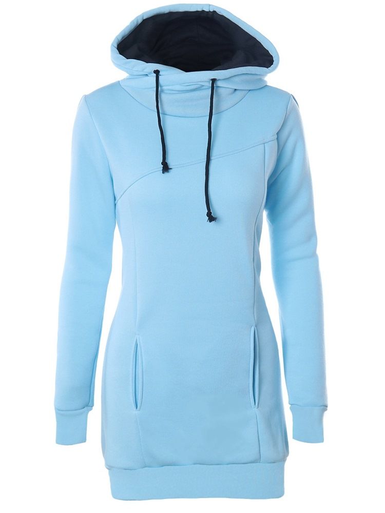 Moletom Simples Regular De Comprimento Médio Feminino