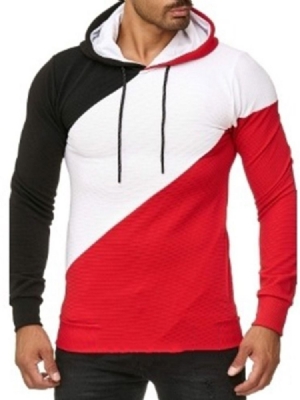 Pulôver De Lã Lisa Casual Com Capuz Masculino