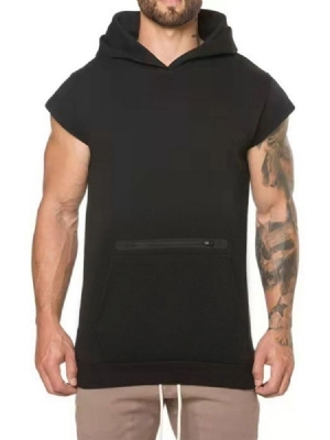 Pulôver Simples Com Capuzes Magros Masculinos