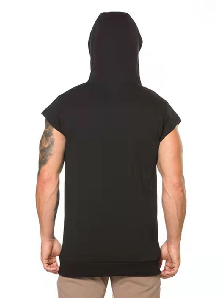 Pulôver Simples Com Capuzes Magros Masculinos