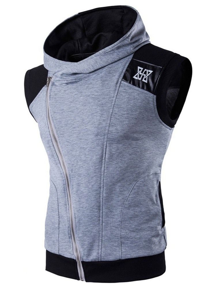 Zíper Cardigan Zíper Meninos Com Capuzes Slim