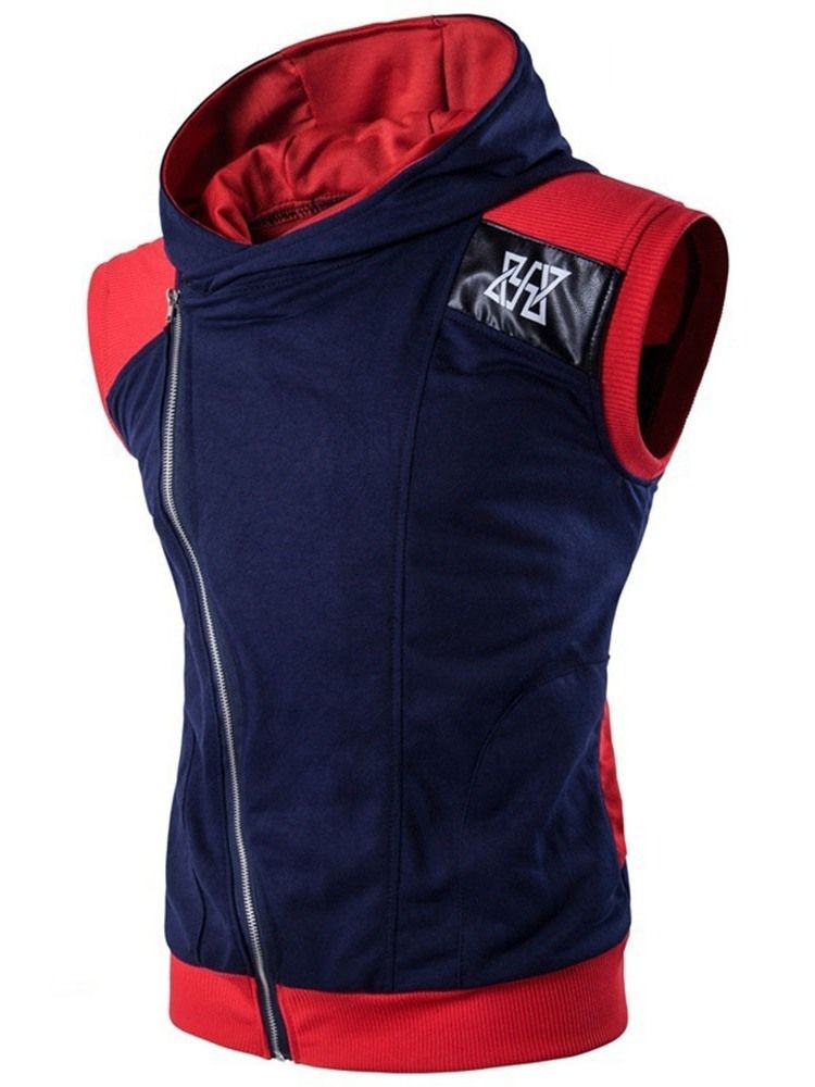 Zíper Cardigan Zíper Meninos Com Capuzes Slim