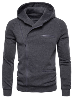 Zíper Liso Cardigan Casacos Magros Masculinos