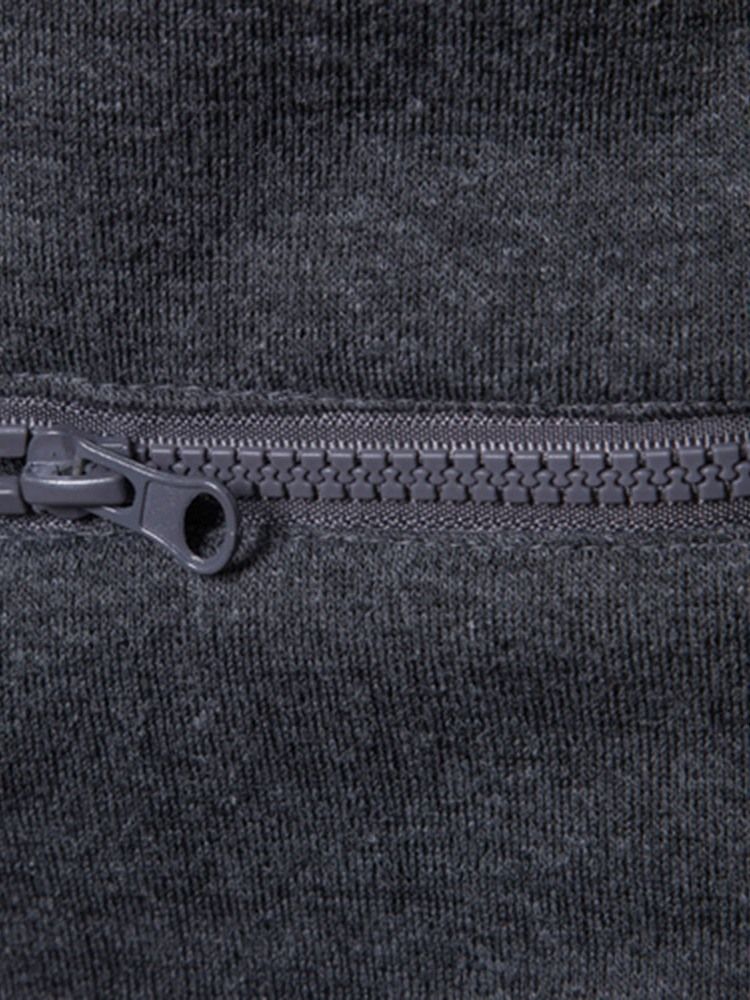 Zíper Liso Cardigan Casacos Magros Masculinos