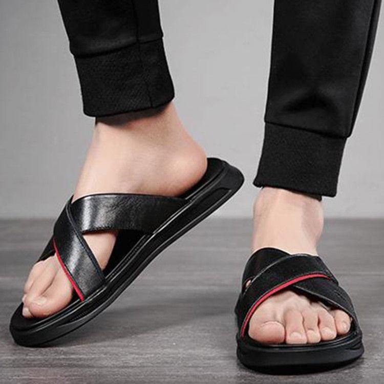 Chinelos Color Block Hollow Simples Masculino