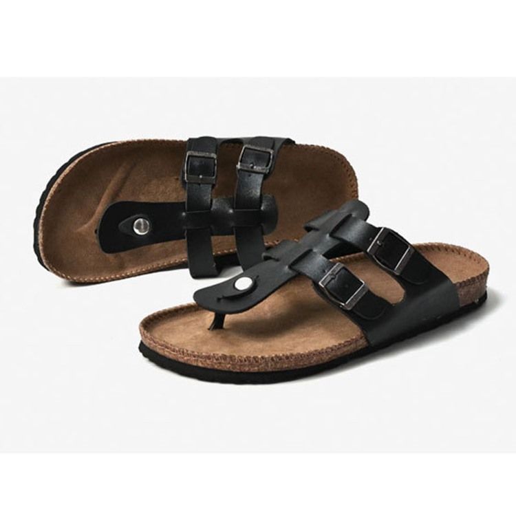 Chinelos Com Fivela De Verão Masculino