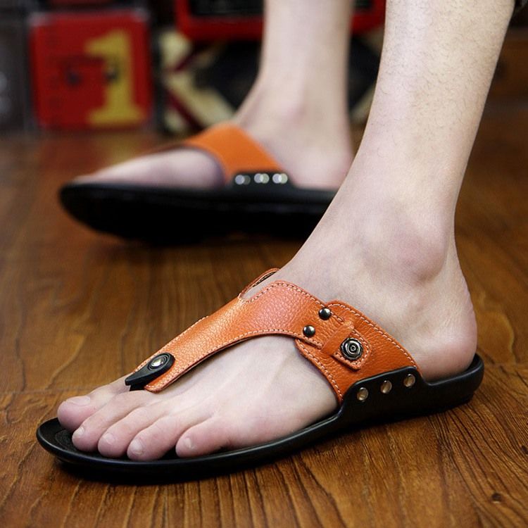 Chinelos Simples Color Block Masculino