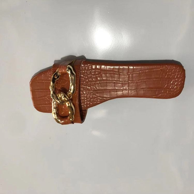 Corrente Flip-flop Feminino Plana Com Chinelos De Pvc