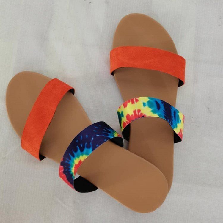 Flip-flop Liso Com Chinelos Femininos De Borracha