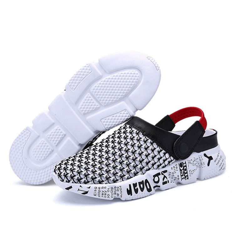 Malha Color Block Slip-on Sandálias Masculinas