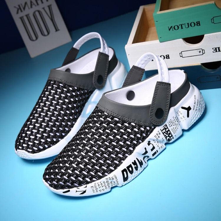 Malha Color Block Slip-on Sandálias Masculinas