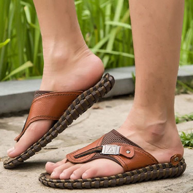 Pantufas De Pu Thong Slip-on Masculino