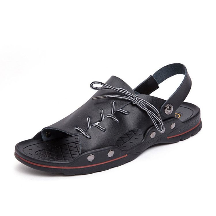 Pu Slip-on Simple Sandálias Masculinas
