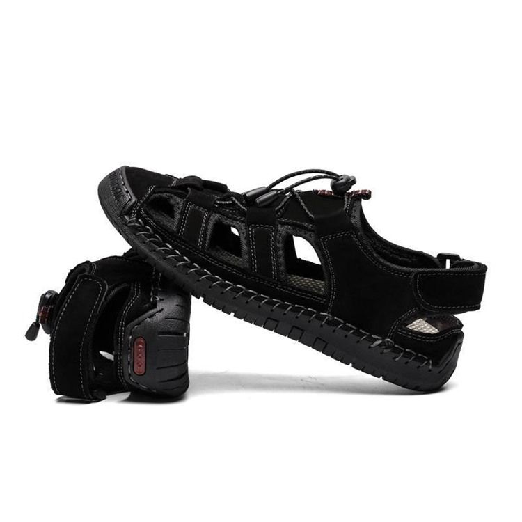 Sandálias Masculinas Velcro Simple Hollow