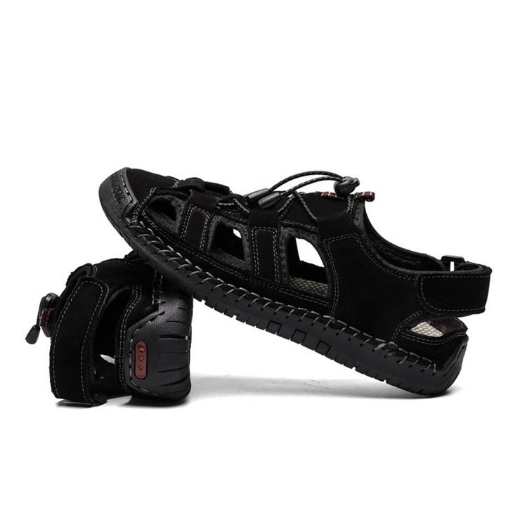 Sandálias Masculinas Velcro Simple Hollow