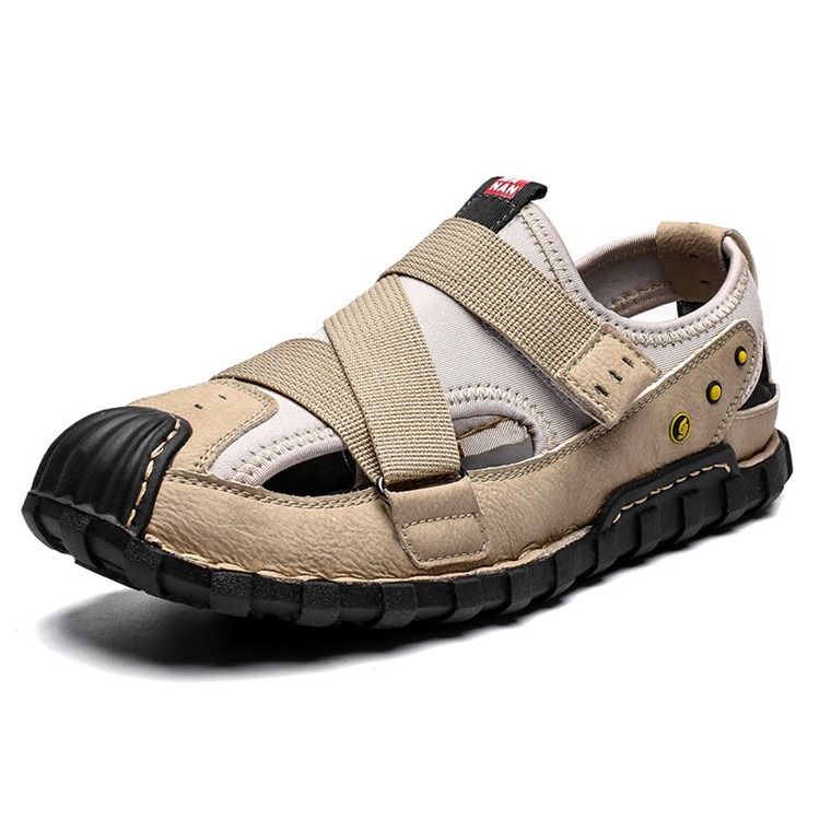 Sandálias Ocas De Corte Alto Com Plataforma Velcro Masculina