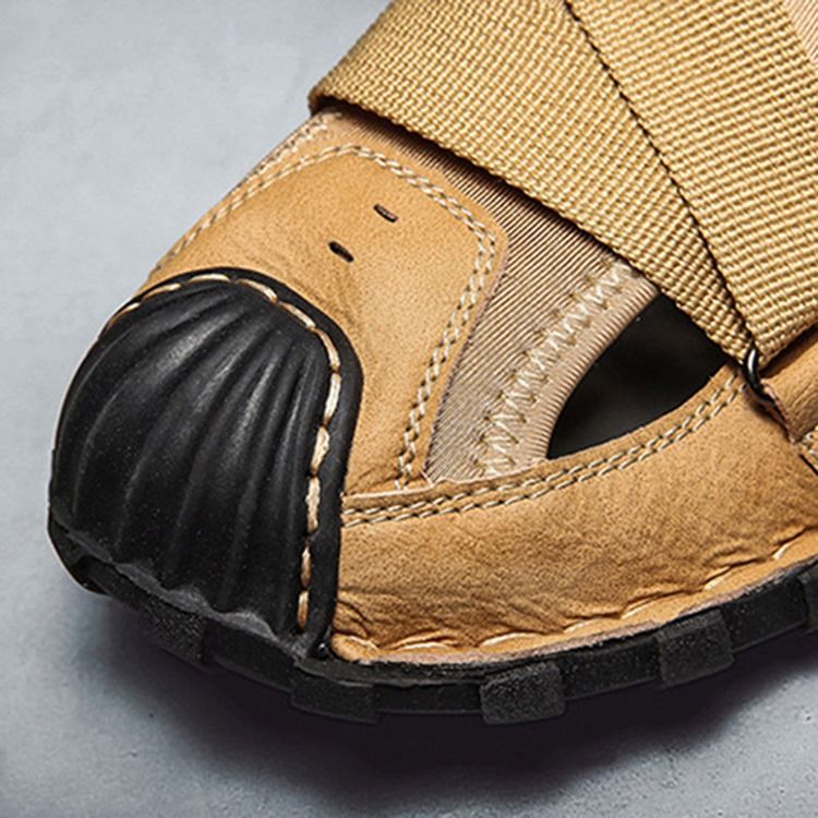 Sandálias Ocas De Corte Alto Com Plataforma Velcro Masculina