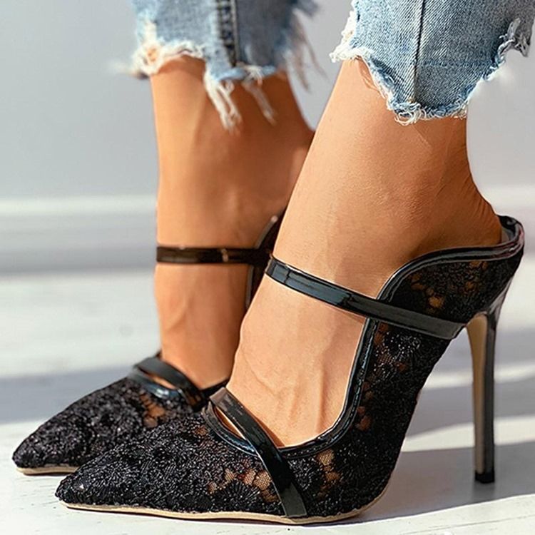Sapatos Femininos De Salto Agulha Com Salto Alto E Salto Alto (5-8 cm)