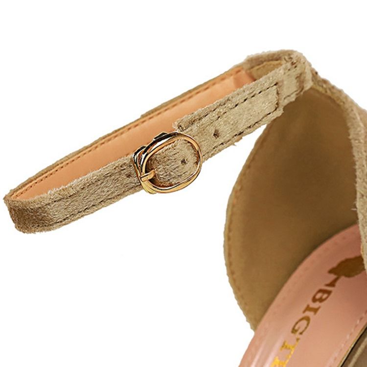 Sapatos Finos Femininos De Salto Agulha Fivela Fivela Ocidental