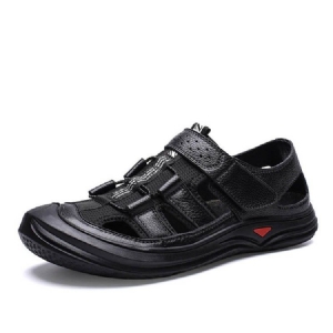 Velcro Color Block Toe Sandálias Masculinas