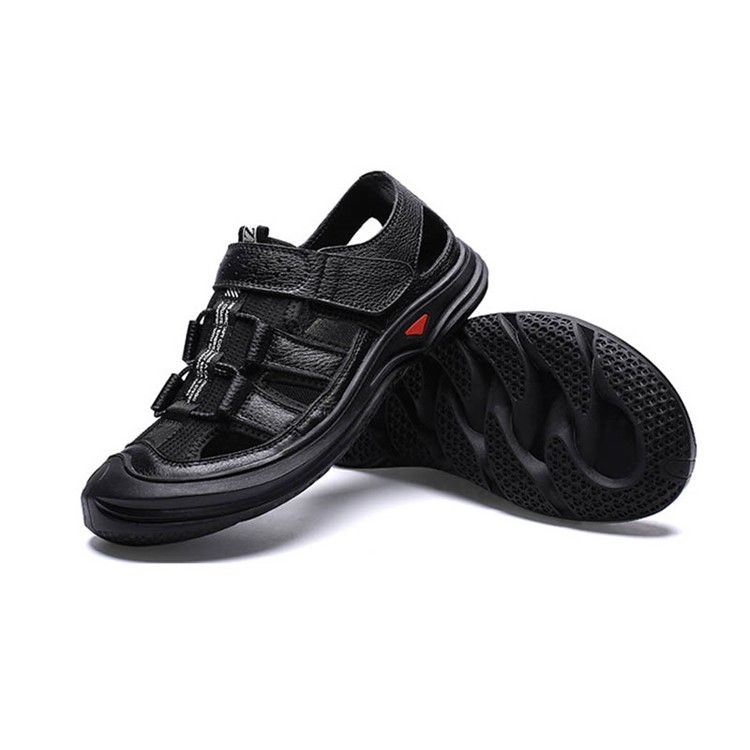 Velcro Color Block Toe Sandálias Masculinas