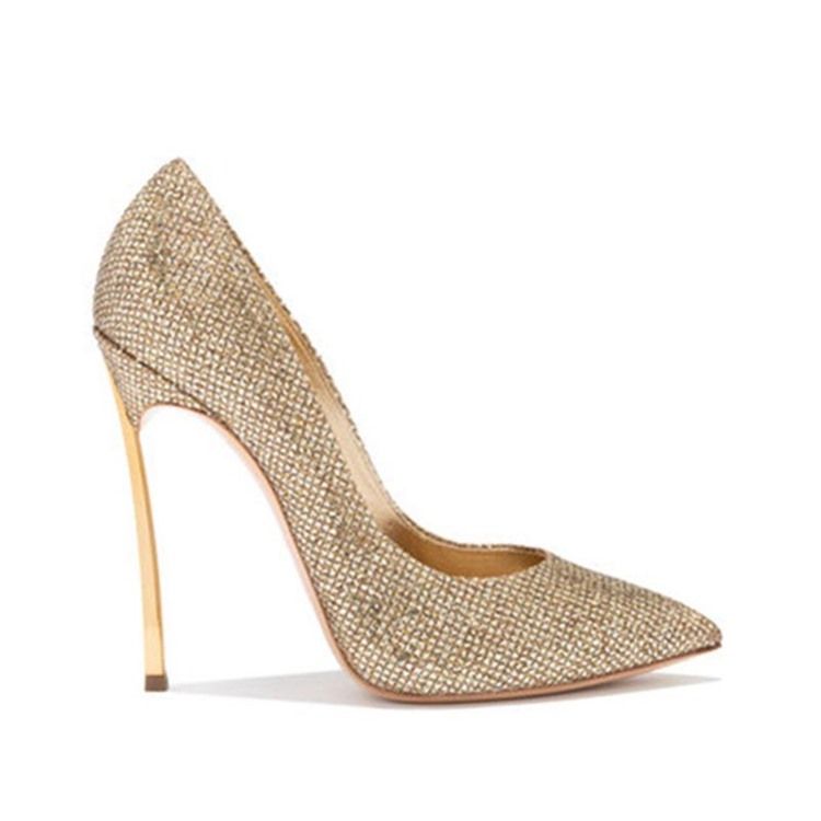 Sapatilhas Femininas De Salto Agulha E Strass