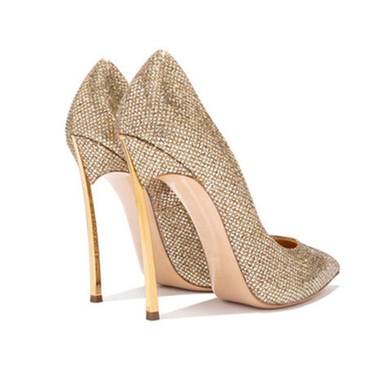 Sapatilhas Femininas De Salto Agulha E Strass