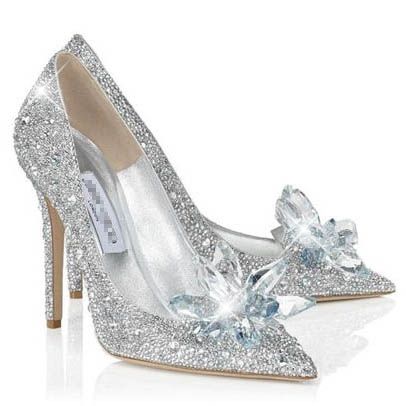 Sapatos De Baile De Salto Alto Com Miçangas De Strass Feminino