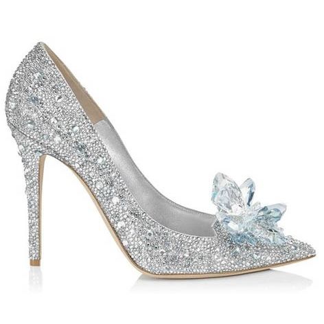 Sapatos De Baile De Salto Alto Com Miçangas De Strass Feminino